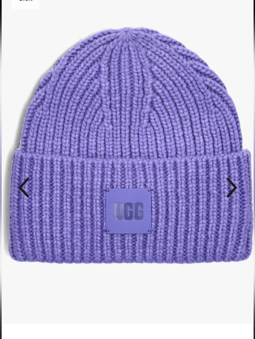 UGG CHUNKY RIB KNIT BEANIE IN A PURPLE / LUPINE SHADE /SZ:OS